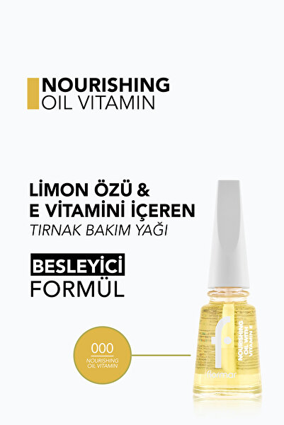 Flormar Besleyici ve Güçlendirici Tırnak Bakım Yağı - Nourishing Oil Vitamin Nail Care - 000 - 8682536059190
