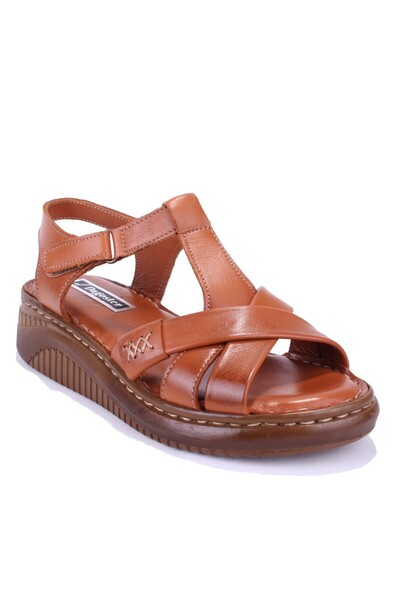 DAGOSTER DZA07-77025100 Tan Daily Orthopedic Leather Γυναικεία σανδάλια