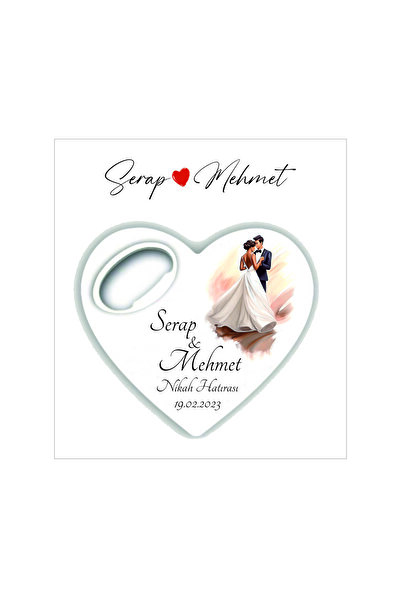 Ege ajans 10 adet (kartlı ve jelatinli) nişan,nikah, söz hediyelik kalp açaca...