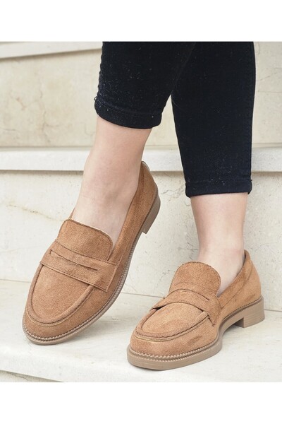 DAD WOLF Kényelmes, hétköznapi stílusú velúr nubuk dolgozó női naplopó cipő