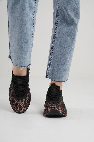 Beyond Leopard Patterned Stone Women's Sneakers - 4cm Byndki̇105