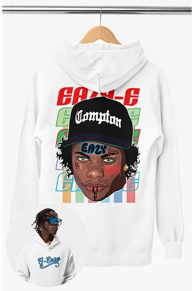 Fuddy Moda Φούτερ Unisex Oversize με θέμα το Rapper
