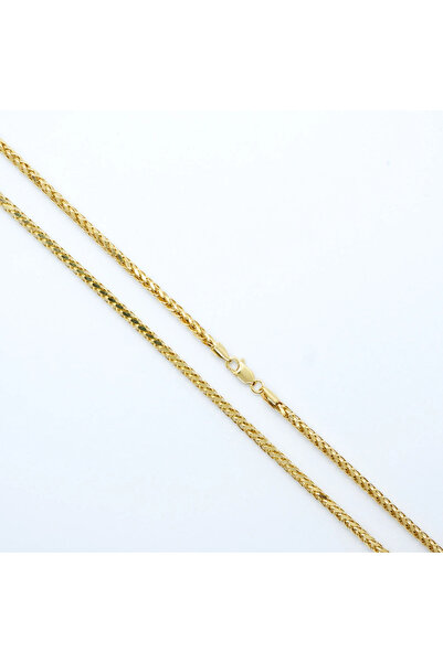 Üresinler Kuyumculuk 14 Ayar Altın Ters Başak Zincir ARPAŞ  Palm Franco Chain 2MM