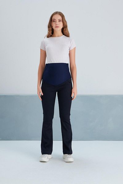 Işşıl 4498-Flexible Flared Leg Maternity Jeans