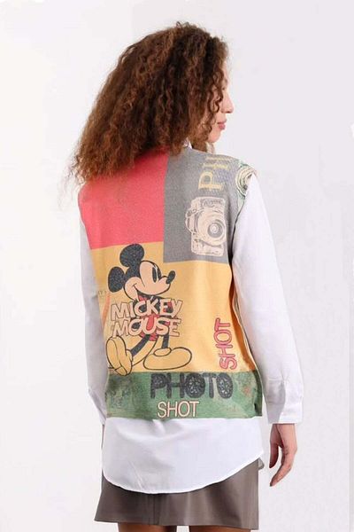 Hatun Atila Women's Side Buttoned Digital Print Sweater
