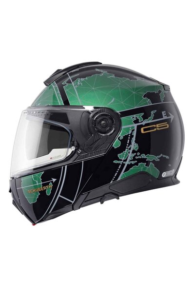 Schuberth Schubert C5 Globe Green Çene Açılır Motosiklet Kask