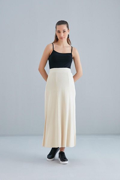 Işşıl IŞŞIL 4535-Knitwear Palaza Pieceed Maternity Bell φούστα