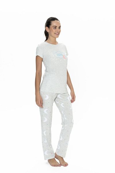 U.S. Polo Assn. Дамски пижамен комплект Snow Melange U.S. Polo Assn. 20075riefe