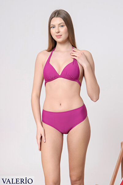valerio Üçgen dolgulu yüksek bel bikini takımı