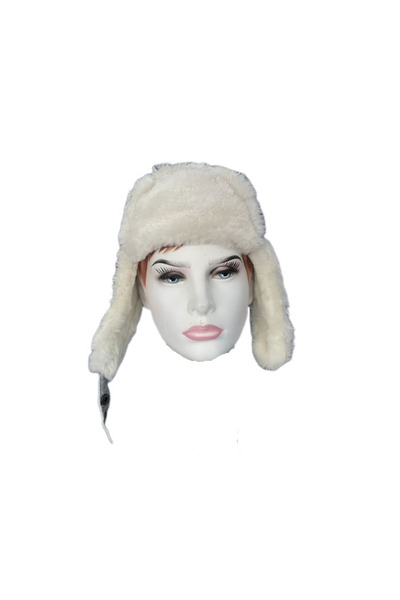 ln leather Gerçek Deri Pilot Model İçi Kürklü Unisex Şapka