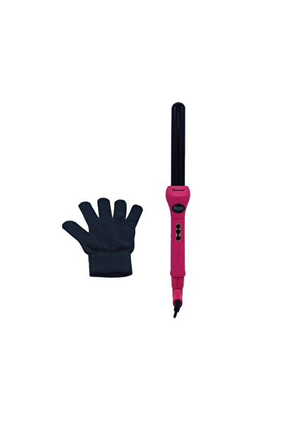 Davena مكواة تجعيد الشعر مع شاشة LED مقاس 25 مم 450F - وردي