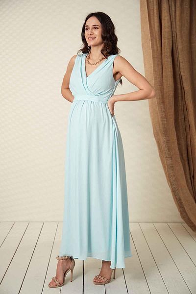 Işşıl O7052-baby Shower Βραδινό φόρεμα σιφόν εγκυμοσύνης