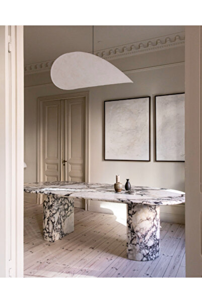 MIARIK DESIGN Menalb- Menekşe Mermer Yemek Masası