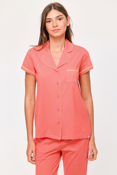 Woody Women's Peach Color Pajamas-Pıs 488