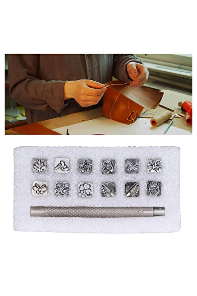 BGA Leathercraft deri desen dekoratif damga seti deri stamp craft