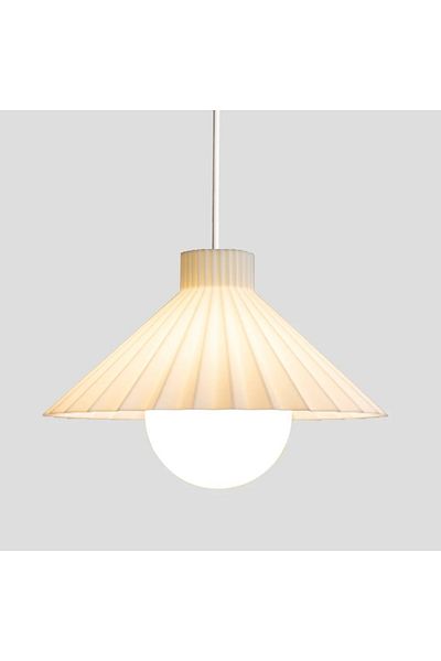Lambadar Hepa Model Modern Design Metal Body Cream Fabric Hat Pendant Lamp Chandelier