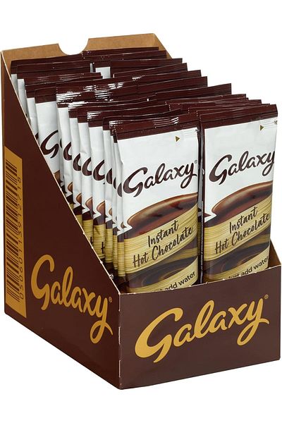 Galaxy Instant Powder Hot Chocolate Sachets (PACK OF 30 SACHETS) Just Add Water Or Milk