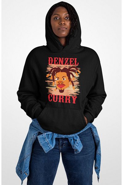 Fuddy Moda Unisex Rap Music Themed Oversize Denzel Curry Printed Gate Sweatshirt
