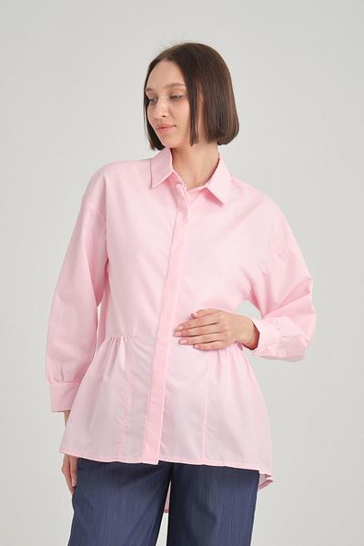 Işşıl IŞIL B112 - Cotton Sports Maternity Shirt and Tunic, Covered Button