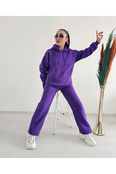 6 butik altı üstü butik Σετ φούτερ με κορδόνι με φαρδιά πόδια