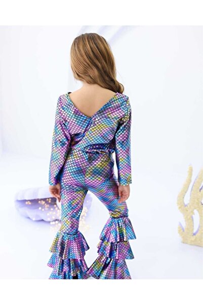 mon icone deniz kızı pantolon + bluz set 2 li set