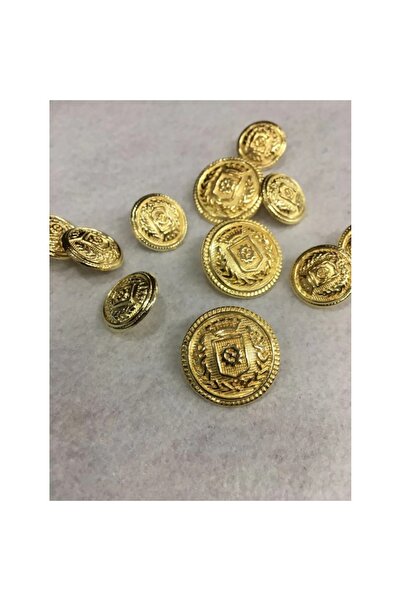 Zedhobi 8 Adet 15 Mm (1.5 Cm) Çelenk Model Gold Renk Trençkot Ve Blazer Ceket...