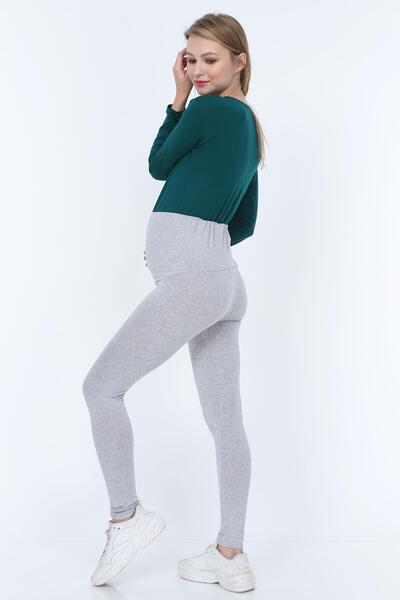 Işşıl 0500-Pregnant Viscose Liycra Full Length Leggings