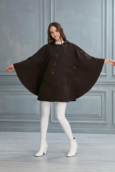 Işşıl 7004-κουκούλα Pregnant Stamp Cape-poncho