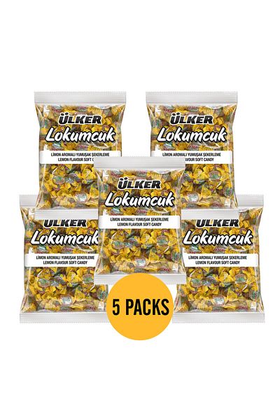 Ülker ULKER LOKUMCUK LEMON 1KG (PACK OF 5)
