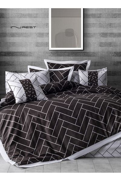 INREST Mango Single Duvet Cover Set (Without Filling) Cotton 100% Single Size 160x230 cm - 5 Pcs
