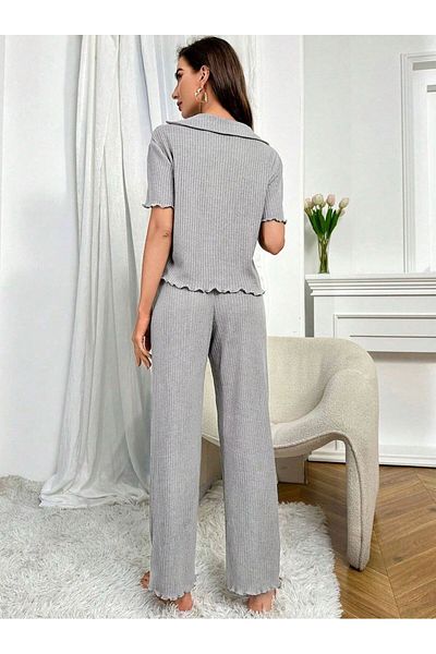 BELLA NOTTE V-Neck Cotton Short Sleeve Seasonal Pajama Set