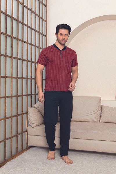 Ayans Pijama Combed Cotton Men's Single Jersey (Summer) Pajama Set