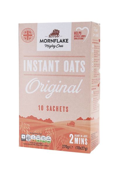 Mornflake Oats 2 Go Original 10 Porridge Sachets 270g