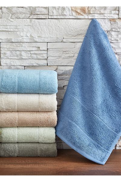 Dantela Kod-9090 Set prosoape de mână din bumbac 50x90 - 6 bucăți asortate