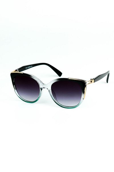 Di Caprio Women's Green Uv400 Protected Geometric Model Sunglasses