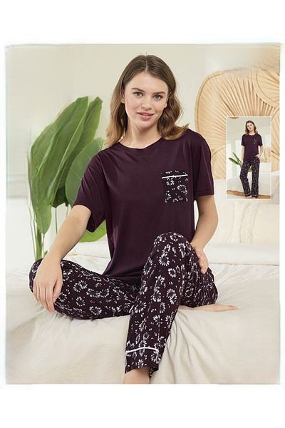 Aydoğan Aydogan 250035   Poplin Short Sleeve Pjs Set