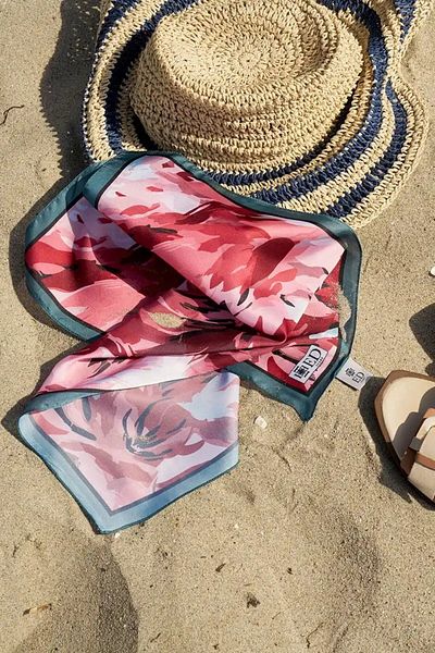 ED Scarf Ruby Freya Patterned Scarf