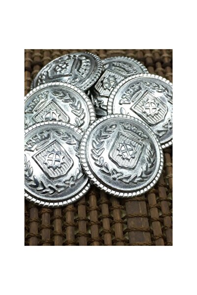 Zedhobi 8 Pieces 15 mm 1.5 cm Large Size Wreath Model Silver Color Trench Coa...