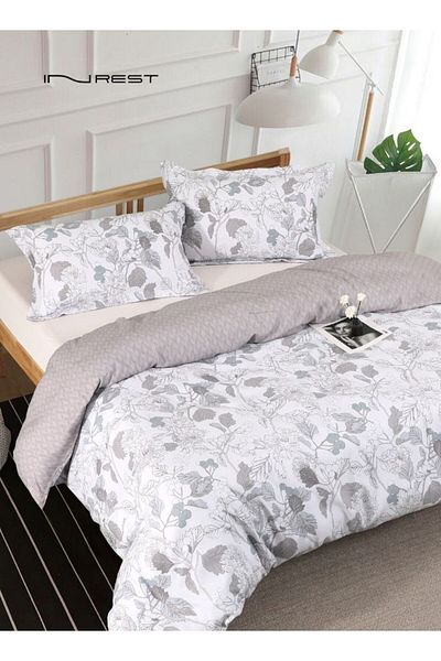 INREST طقم غطاء لحاف فيليسيتي (بدون حشو) مصنوع من الألياف الدقيقة 100% مقاس كينج 230×250 سم - 3 قطع