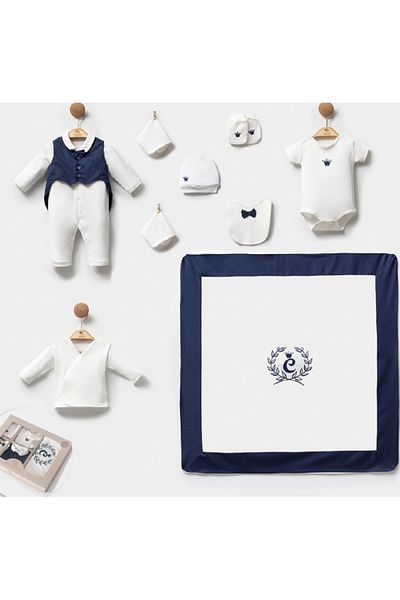 Cassiope Baby Boy 100% Organic Cotton 10 Regret Set 0-3 Months Age Range