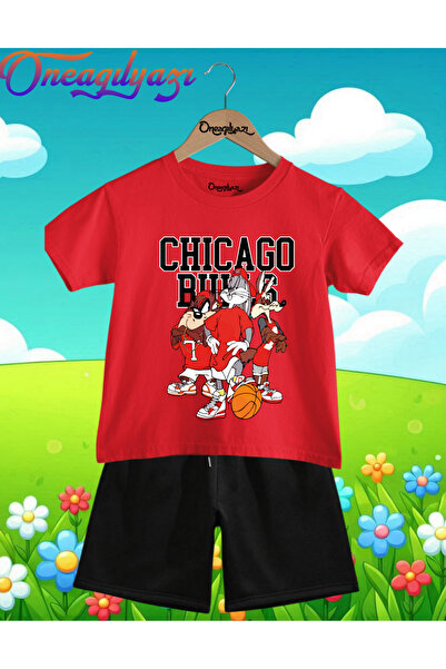 oneagılyazı ČICAGO ZEKUŠA TASMANIJA Štampano Oversize kroj Dječje šortseve T-...