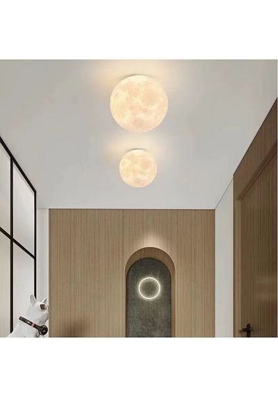 Lambadar Moonlight Model Large Size 1 Single Plafonier Full Moon Design Chandelier