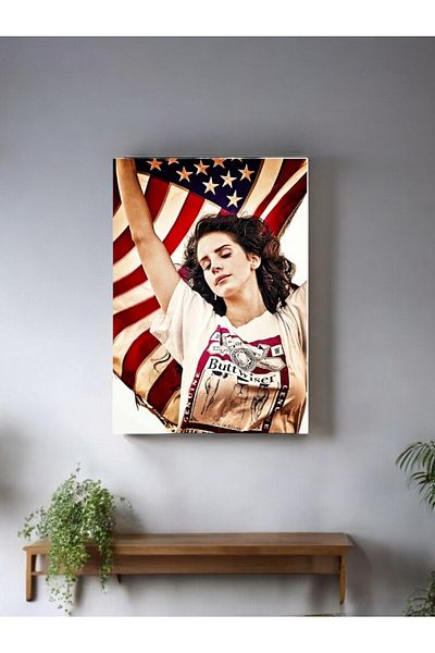 Major Selection Pictură din lemn Lana Del Rey 20 x 30 cm Model 11