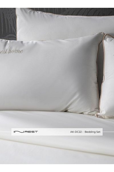 INREST طقم غطاء لحاف فردي من كاتيري (بدون حشوة) قطن 100% مقاس فردي 160×230 سم - 4 قطع