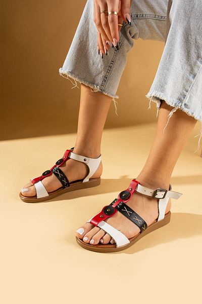 Pembe Potin Dámské sandály Tommy Multicolor Pohodlné Poly Sole Daily Summer Basement Style