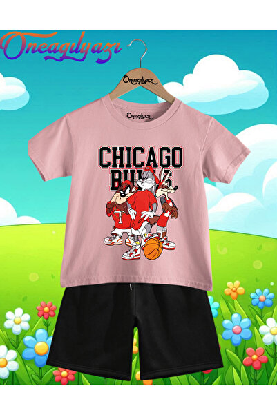 oneagılyazı ČICAGO ZEKUŠA TASMANIJA Štampano Oversize kroj Dječje šortseve T-...