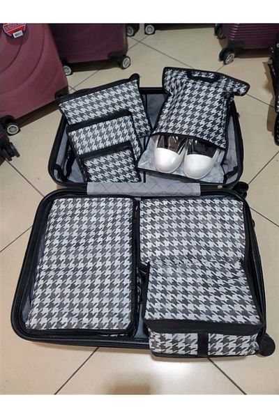 DEMİROĞLU EV TEKSTİL Suitcase Organizer - 7 Pieces, Multi-Purpose Organization-Hospital Exit