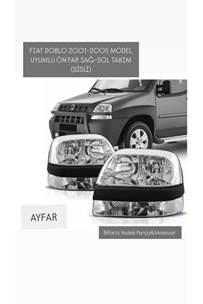 AYFAR Fiat Doblo 2001-2005 Model Uyumlu Ön Far Sağ-sol (SİSLİ-MOTORLU) Takım