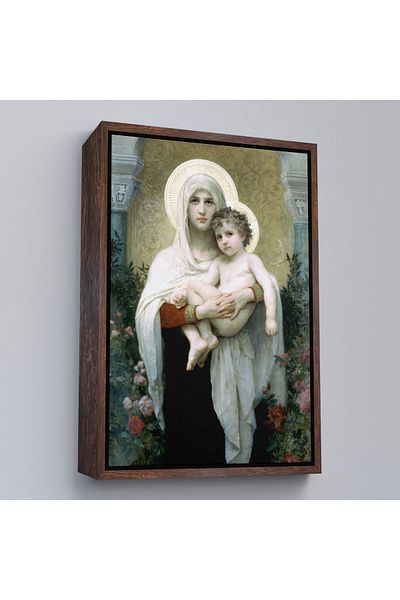 Harita Sepeti Pictură Fecioara Maria și fiul ei Isus în cadru alb - Isus Hristos