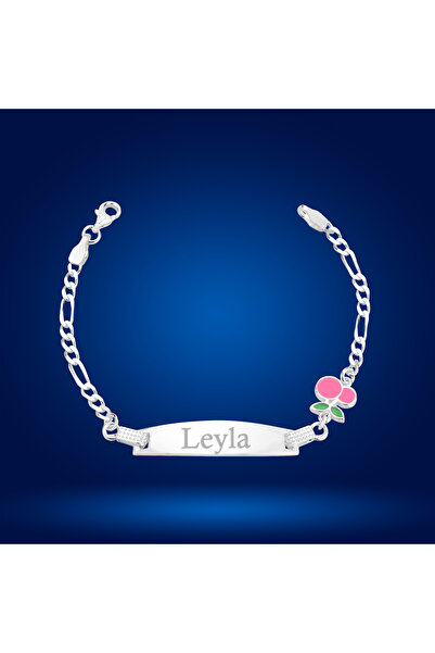 KAR DİAMOND Gümüş Kişiye Özel isimlik Bebek Çoçuk Kiraz Gümüş Bileklik - Sertifikalı
